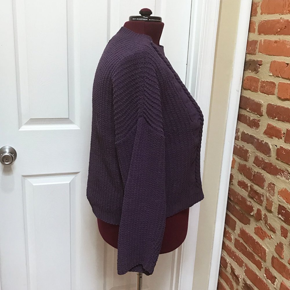 Universal Thread Matte Chenille Cable Knit Sweater - image 4